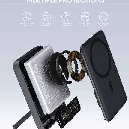 Aukey MagLinnk 10000mAh Magnetic Wireless Charging Power Bank (PB-MS02).