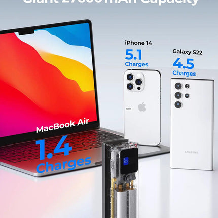 Aukey Sprint X 27.6K 140W 27,600mAh Portable Power Bank with PD3.1 (PB-Y45).