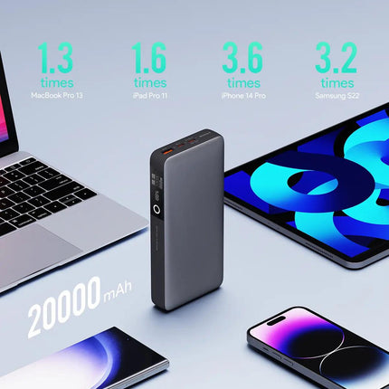 Aukey Sprint X 20K 65W 20000mAh Portable Power Bank with PD3.0 (PB-Y43).