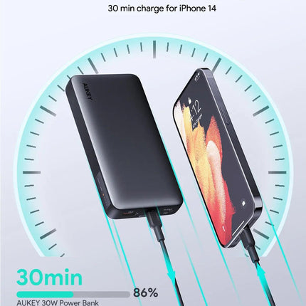 Aukey Sprint X 20K 30W 20000mAh Portable Power Bank with PD3.0 (PB-Y42).