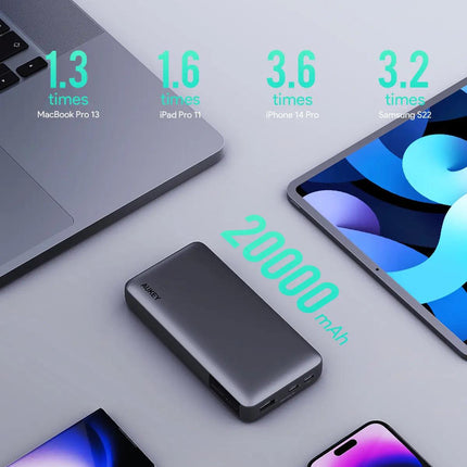 Aukey Sprint X 20K 30W 20000mAh Portable Power Bank with PD3.0 (PB-Y42).