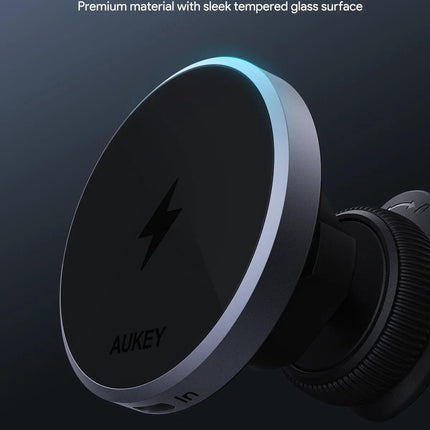 Aukey MagLink Dash Magnetic Fast Wireless Charging Phone Mount (HD-MC13).