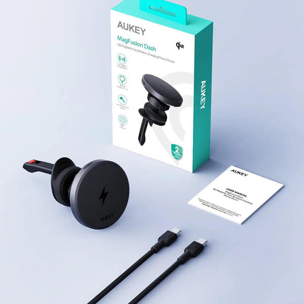 Aukey MagLink Dash Magnetic Fast Wireless Charging Phone Mount (HD-MC13).