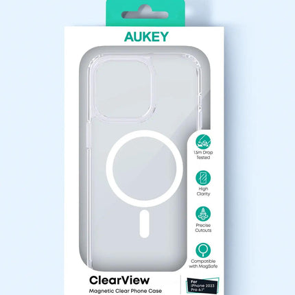 Aukey Clearview Magsafe iPhone 15  Phone case - Transparent (TM10A).