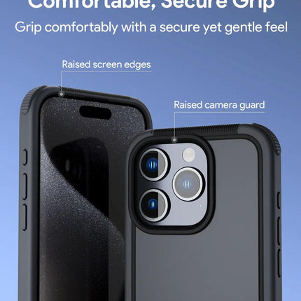 Aukey Urban Guard Elite Magnetic Hard-Shell iPhone 15 Pro Max Phone Case - Dark Gray (UG10D).