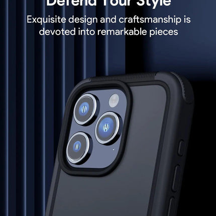 Aukey Urban Guard Elite Magnetic Hard-Shell iPhone 15 Pro Max Phone Case - Dark Gray (UG10D).