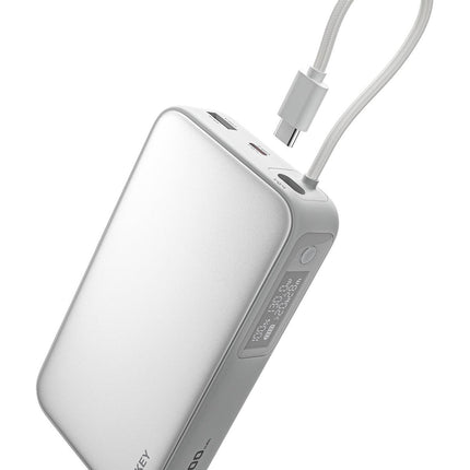 Aukey Spark Sling 20000 Compact Fast Charging Power Bank with Built-in USB-C Cable (PB-Y48).