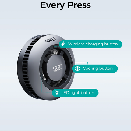 Aukey Magfusion GameFrost Magnetic Wireless Charger with Active Cooling (LC-G10).