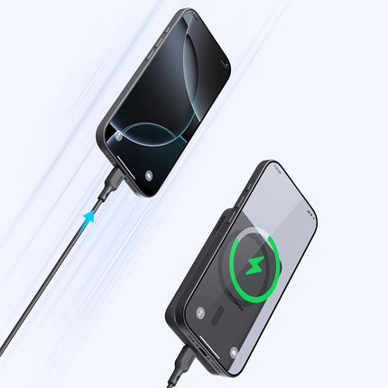 AUKEY MagFusion Slim 5000mAh CCC Certified Magnetic Wireless Power Bank with 20W USB-C & 15W Wireless Charging – PB-MS03