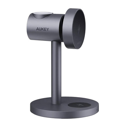 Aukey MagFusion 3-in-1 Qi2 Magnetic Fast Wireless Charging Station (LC-MC311).