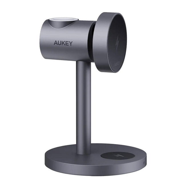Aukey MagFusion 3-in-1 Qi2 Magnetic Fast Wireless Charging Station (LC-MC311).