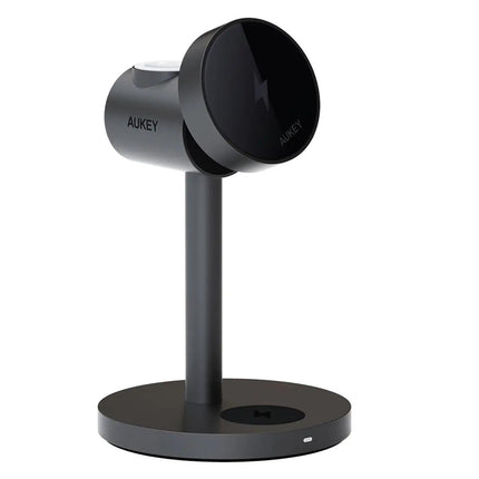 Aukey MagFusion 3-in-1 Qi2 Magnetic Fast Wireless Charging Station (LC-MC311).