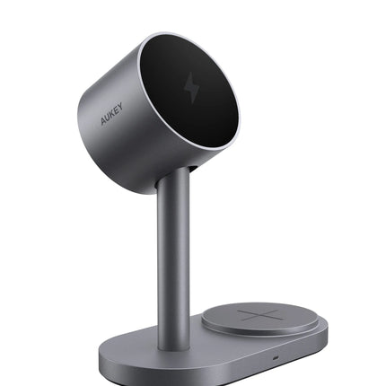 AUKEY MagFusion 2X Qi2.2 25W 2-in-1 Dual Magnetic Wireless Charging Station for iPhone, Samsung & Google Pixel – LC-MC213