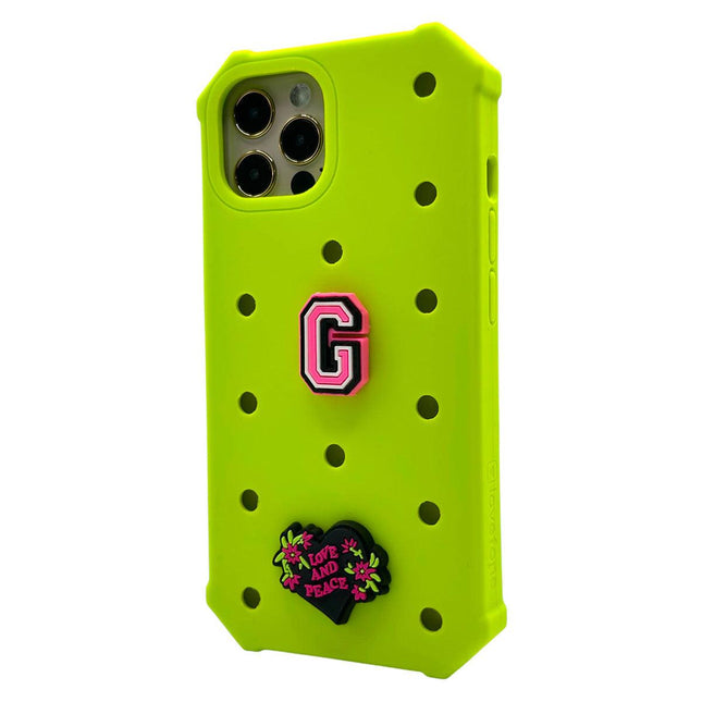 Lovefone Kids Silicone Case iPhone 13 Pro Max Acid Green.