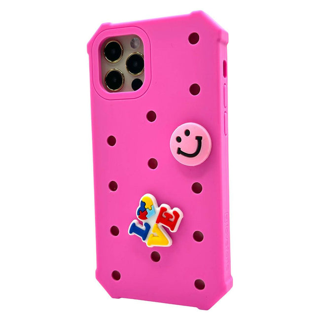 Lovefone Kids Silicone Case iPhone 14 Pro Pink.