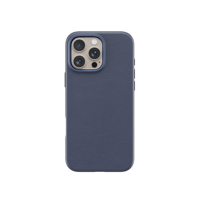 Lovefone Genuine Crafted Leather Case iPhone 14 Pro Navy.