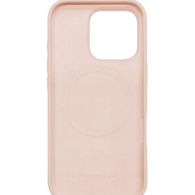 Lovefone Genuine Liquid Silicone Case iPhone 16 Pink.