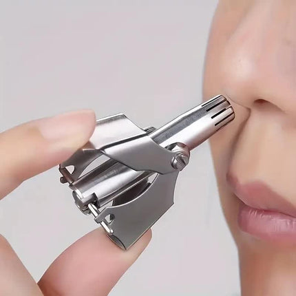 Washable Manual Nose Hair Trimmer For Men And Womens, Stainless Steel, Portable Nose Hair Clipper.