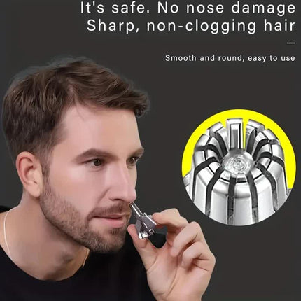 Washable Manual Nose Hair Trimmer For Men And Womens, Stainless Steel, Portable Nose Hair Clipper.