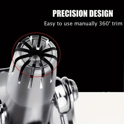 Washable Manual Nose Hair Trimmer For Men And Womens, Stainless Steel, Portable Nose Hair Clipper.