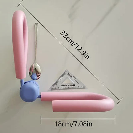 Non-electric pelvic floor muscle trainer and thigh exerciser, suitable for women's postpartum recovery, leg and gluteal fitness.