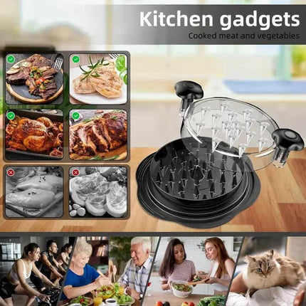 Multi-functional chicken breast shredder; minced meat separator; meat grinder; baby food tool with transparent lid; chicken shredding device.