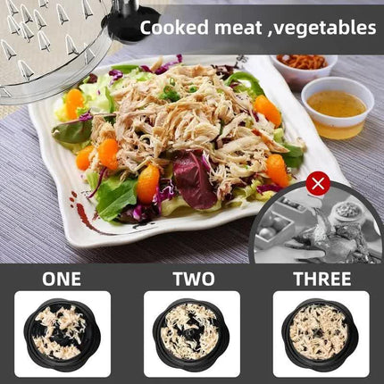Multi-functional chicken breast shredder; minced meat separator; meat grinder; baby food tool with transparent lid; chicken shredding device.