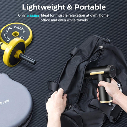 Red Portable Deep Tissue Massager | 6-Speed & 4 Heads & 15-Min Timer｜Professional Muscle Recovery, Anytime Anywhere.