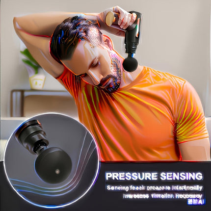 Green Portable Deep Tissue Massager | 6-Speed & 4 Heads & 15-Min Timer｜Professional Muscle Recovery, Anytime Anywhere.