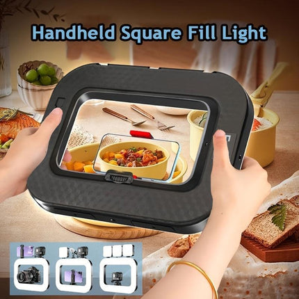 Smart Dual-Mode Fill Light｜One-Touch Color Temperature Switching + Stepless Dimming, Portable Ring Light with Soft Glow for Multi-Scenario Live Shooting.