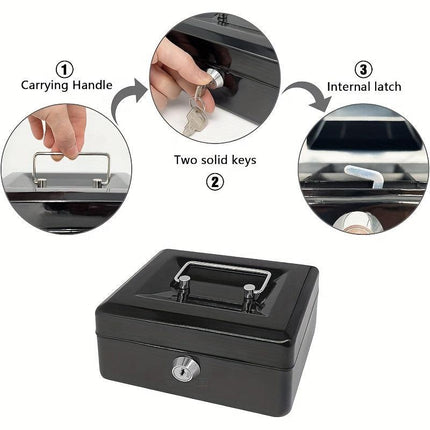 Portable & Secure, Ready to Use — Commercial Mobile Cash Drawer.