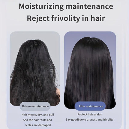 New Portable Hair Straightening Comb, USB rechargeable, 4000mAh battery, includes charging dock. Intelligent digital temperature control, dual use for straightening and curling, long-lasting hold without damaging hair(GREY).