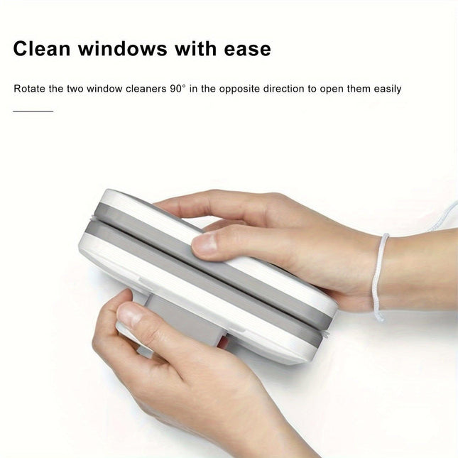 "Turn & Clean: The 90° Rotating Window Cleaner That Does Both Sides at Once!".