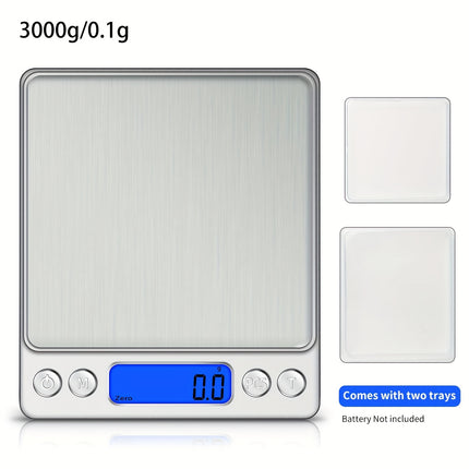 Food Scale, Kitchen Scale — Digital Weight Display in Grams and Ounces, High-Precision Electronic Scale.3000G/0.1G.