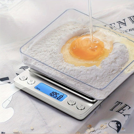 Food Scale, Kitchen Scale — Digital Weight Display in Grams and Ounces, High-Precision Electronic Scale.3000G/0.1G.