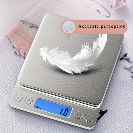 Food Scale, Kitchen Scale — Digital Weight Display in Grams and Ounces, High-Precision Electronic Scale.3000G/0.1G.