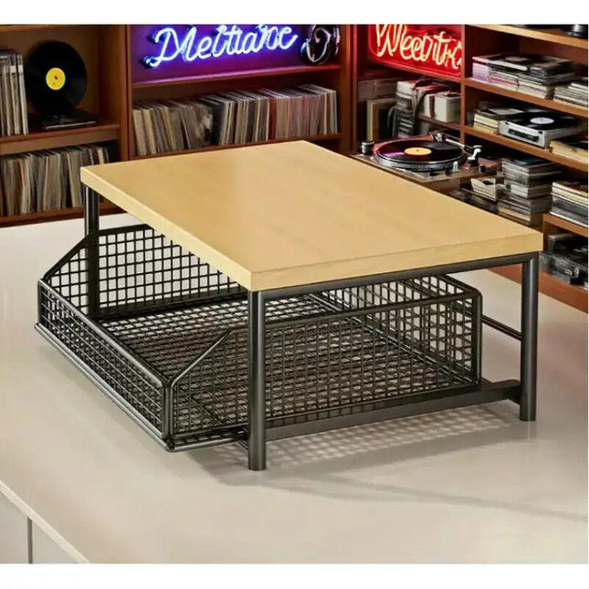 Modern Kitchen Microwave Shelf with Drawer: Sturdy and solid structure, designed to save counter space for storing appliances, utensils, dishes, and household items. Minimalist design suitable for 1000+ scenarios, BLACK.