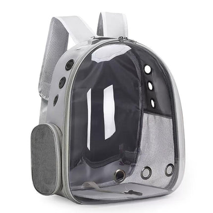 (GREEN)Replacement Transparent Pet Backpack with Zipper Closure - Heavy-Duty Structure, Ventilated and Padded Lining - Portable Travel Carrier for Cats, Small Dogs, Airplanes, Trains, Cars - Safe and Comfortable Carrier Backpack for Busy Pet Owners - Idea.