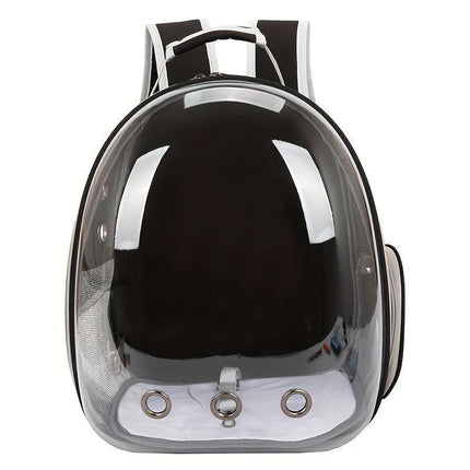 (GREEN)Replacement Transparent Pet Backpack with Zipper Closure - Heavy-Duty Structure, Ventilated and Padded Lining - Portable Travel Carrier for Cats, Small Dogs, Airplanes, Trains, Cars - Safe and Comfortable Carrier Backpack for Busy Pet Owners - Idea.