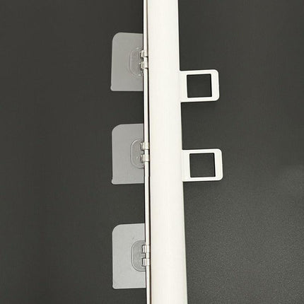 Expandable Pet Fence, made of PVC mesh material, easy to install, suitable for small dogs, cats, and various pets. No-drilling design effectively prevents pets from escaping, making it an ideal choice for stairs, corridors, and doorways.  （WHITE）.