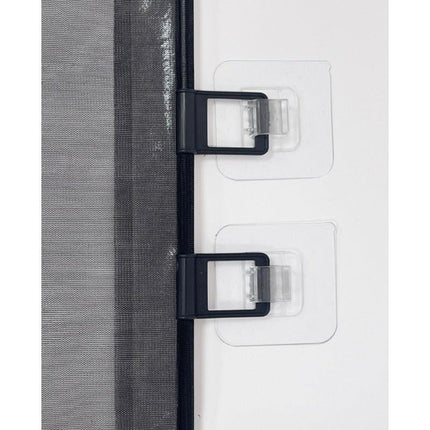 Expandable Pet Fence, made of PVC mesh material, easy to install, suitable for small dogs, cats, and various pets. No-drilling design effectively prevents pets from escaping, making it an ideal choice for stairs, corridors, and doorways.  （WHITE）.