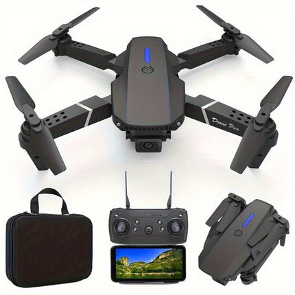 **E88 PRO All-in-One Gesture-Controlled Aerial Drone | Dual Adjustable HD Cameras + 3-Speed Wind Resistance + Touch-Free Operation, Smart Tracking with One-Click Editing, Perfect for Beginners and Outdoor Creativity**.