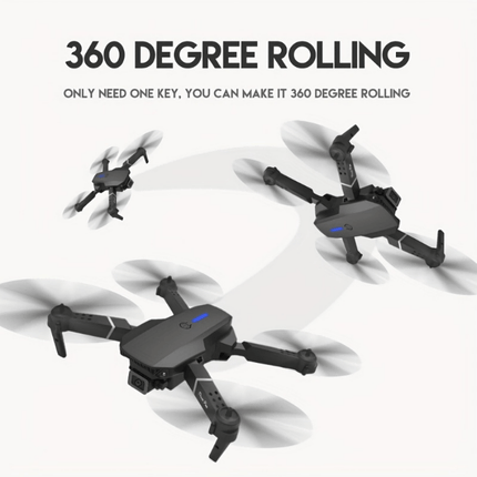 **E88 PRO All-in-One Gesture-Controlled Aerial Drone | Dual Adjustable HD Cameras + 3-Speed Wind Resistance + Touch-Free Operation, Smart Tracking with One-Click Editing, Perfect for Beginners and Outdoor Creativity**.