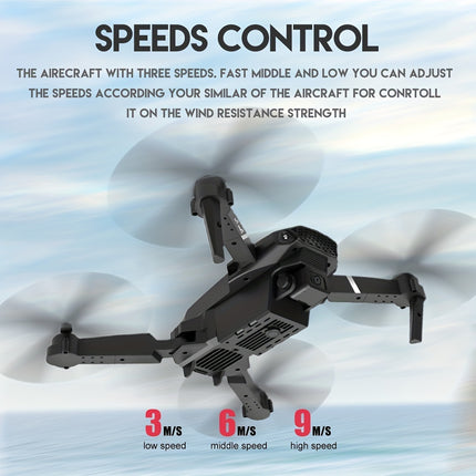 **E88 PRO All-in-One Gesture-Controlled Aerial Drone | Dual Adjustable HD Cameras + 3-Speed Wind Resistance + Touch-Free Operation, Smart Tracking with One-Click Editing, Perfect for Beginners and Outdoor Creativity**.