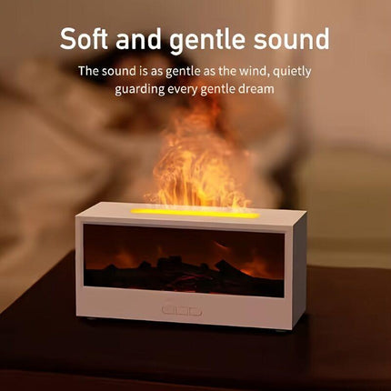 Flame Effect Aroma Diffuser — Black.