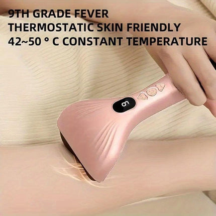 USB Electric Gua Sha Massager, Electric Massager, Heated Vibration Gua Sha Board, Suitable for Neck, Shoulder, and Back Massage Tools, Ideal for Beauty/Daily Relaxation, Home Personal Care Tool（green）.