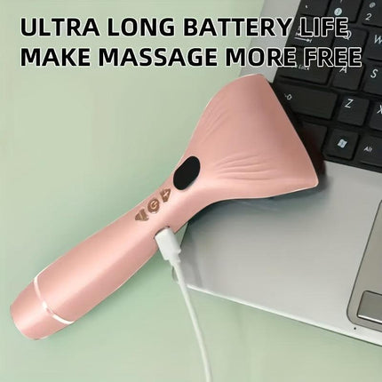 USB Electric Gua Sha Massager, Electric Massager, Heated Vibration Gua Sha Board, Suitable for Neck, Shoulder, and Back Massage Tools, Ideal for Beauty/Daily Relaxation, Home Personal Care Tool（green）.