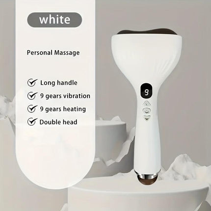 USB Electric Gua Sha Massager, Electric Massager, Heated Vibration Gua Sha Board, Suitable for Neck, Shoulder, and Back Massage Tools, Ideal for Beauty/Daily Relaxation, Home Personal Care Tool（green）.