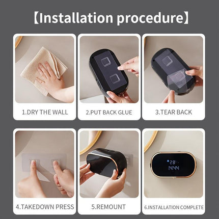 Sensor-Activated Automatic Soap Dispenser, Digital Display Screen, Type-C Charging, Upgraded Infrared Sensing, Extra-Large Battery for Extended Usage, Three-Level Foam Volume Adjustment, Ultra-Fine Foam Hand Soap Dispenser（white）.