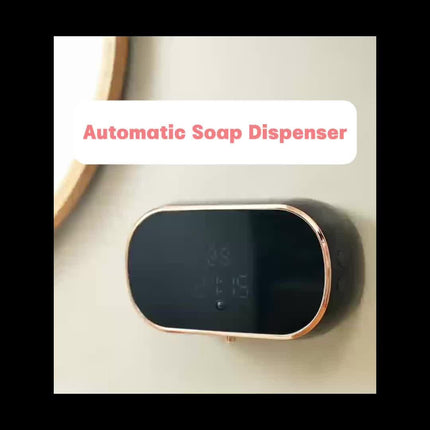Sensor-Activated Automatic Soap Dispenser, Digital Display Screen, Type-C Charging, Upgraded Infrared Sensing, Extra-Large Battery for Extended Usage, Three-Level Foam Volume Adjustment, Ultra-Fine Foam Hand Soap Dispenser（white）.